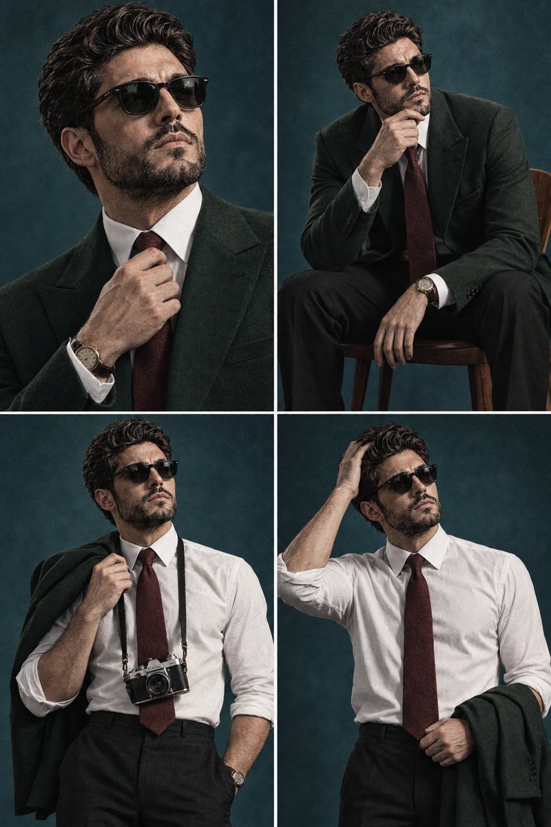 Retro Magazine Portrait Collage