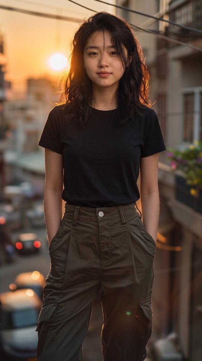 Urban Cinematic Golden Hour Portrait