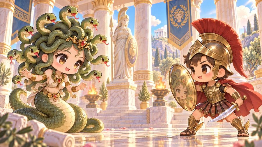 GPT Image 2.5 Perseus and Medusa Greek Mythology Prompt