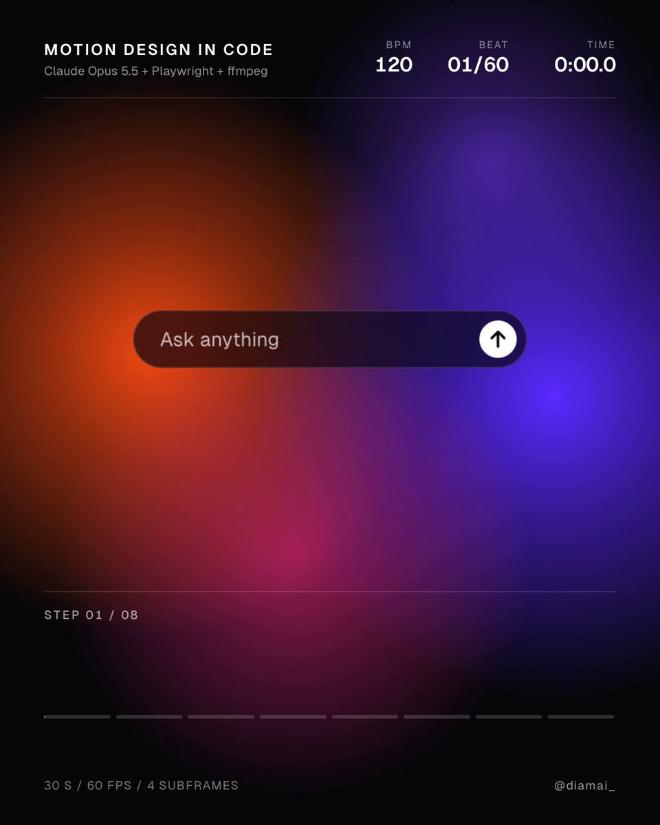 Create 30s Motion Design Video via Code