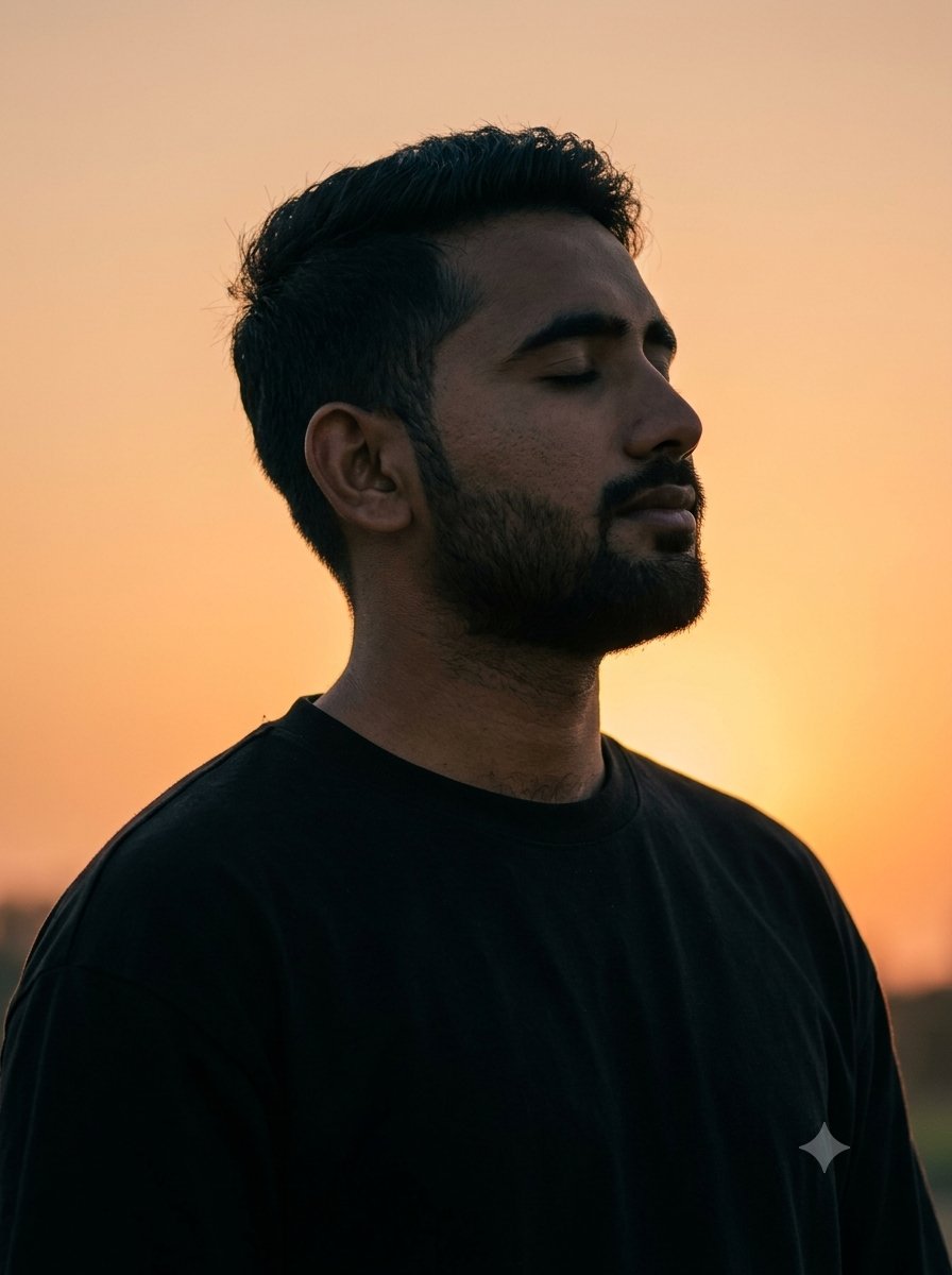 Golden Hour Silhouette Portrait