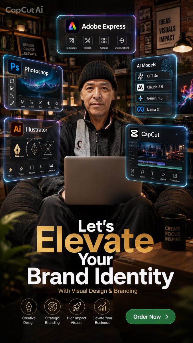 Cinematic Brand Identity Ad Poster