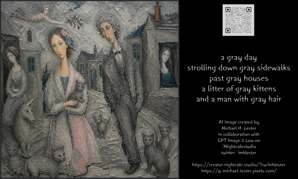 Grayscale Day Scene