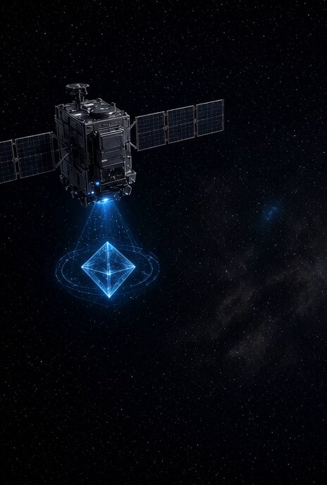Holographic Satellite Wormhole Video