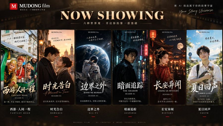Cinematic AI Film Lineup Banner
