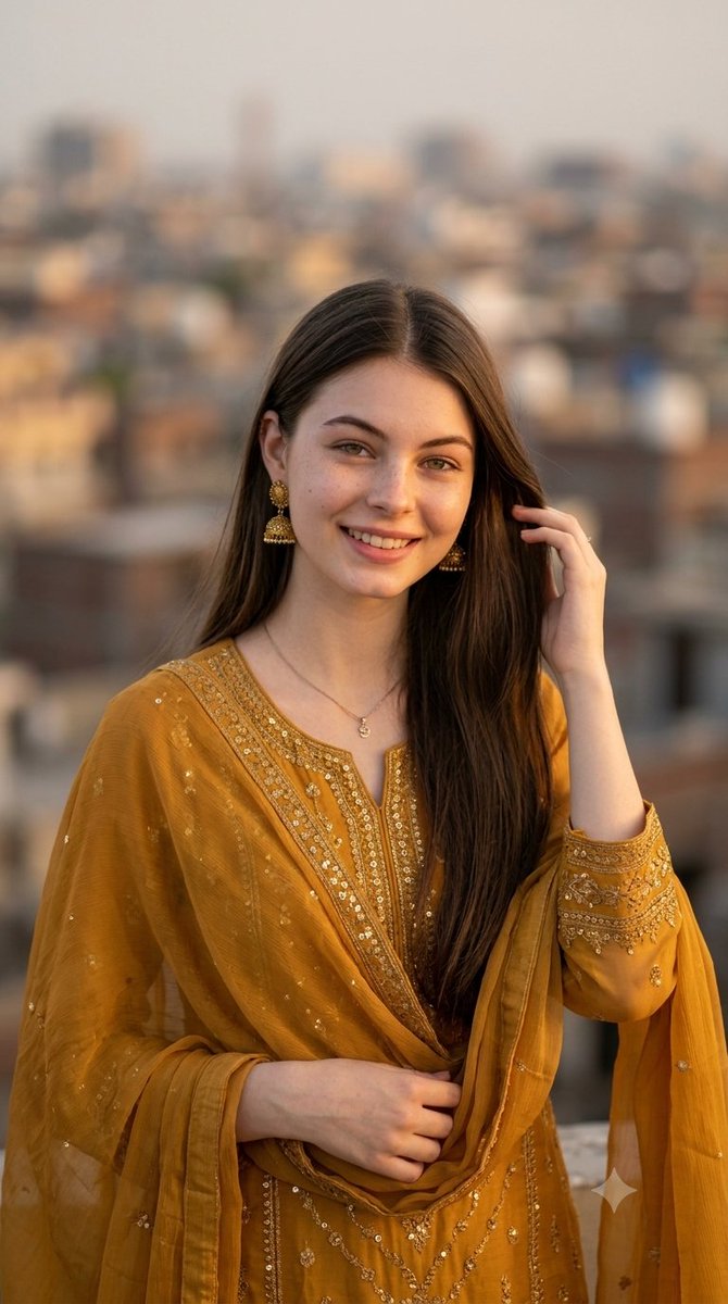 South Asian Woman in Salwar Kameez