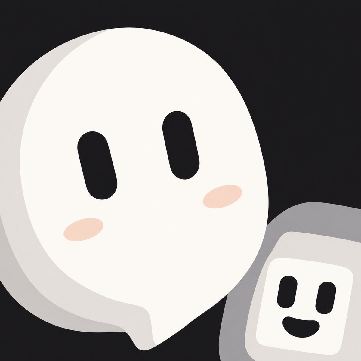 Cute Speech Bubble Mascot Avatar Icon