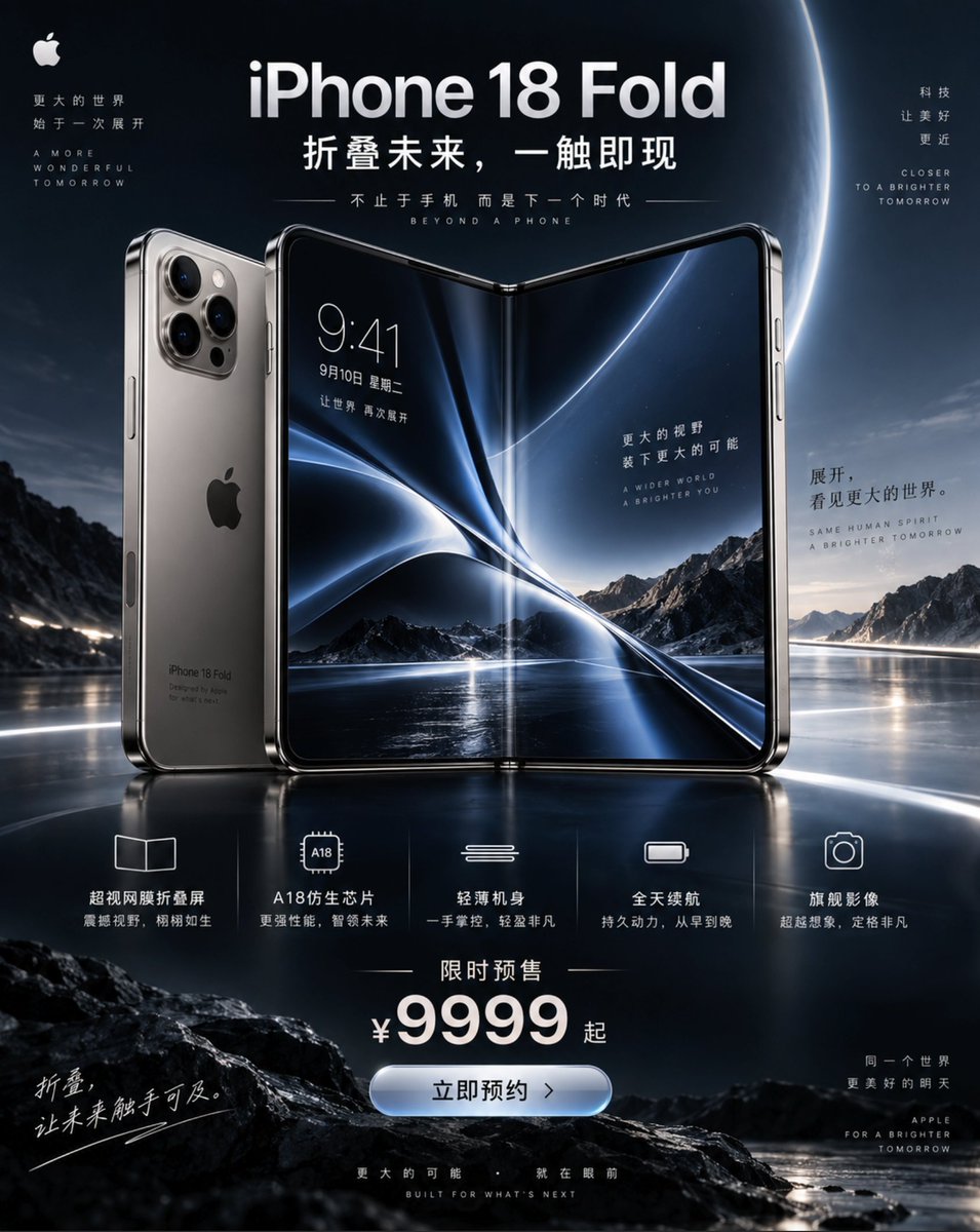 iPhone 18 宣传海报