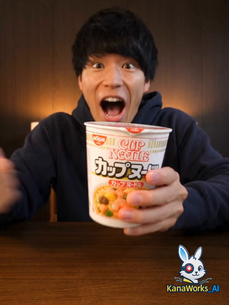 Interactive Cat Magic in Cup Noodles