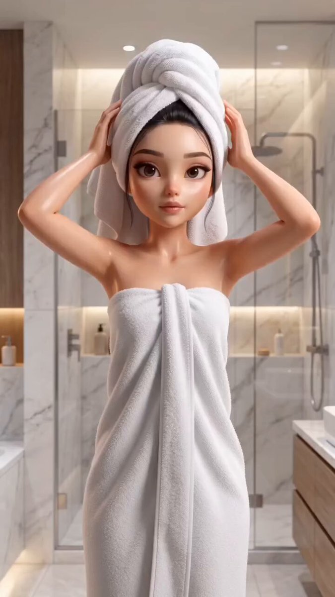 Pixar-Style Beauty Routine Animation
