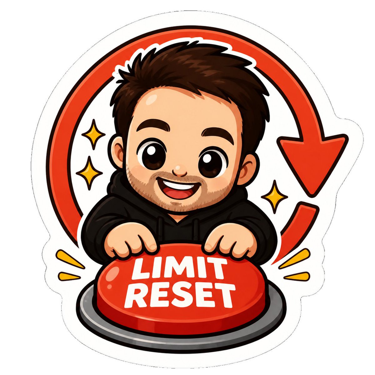 Limit Reset Q 版贴纸