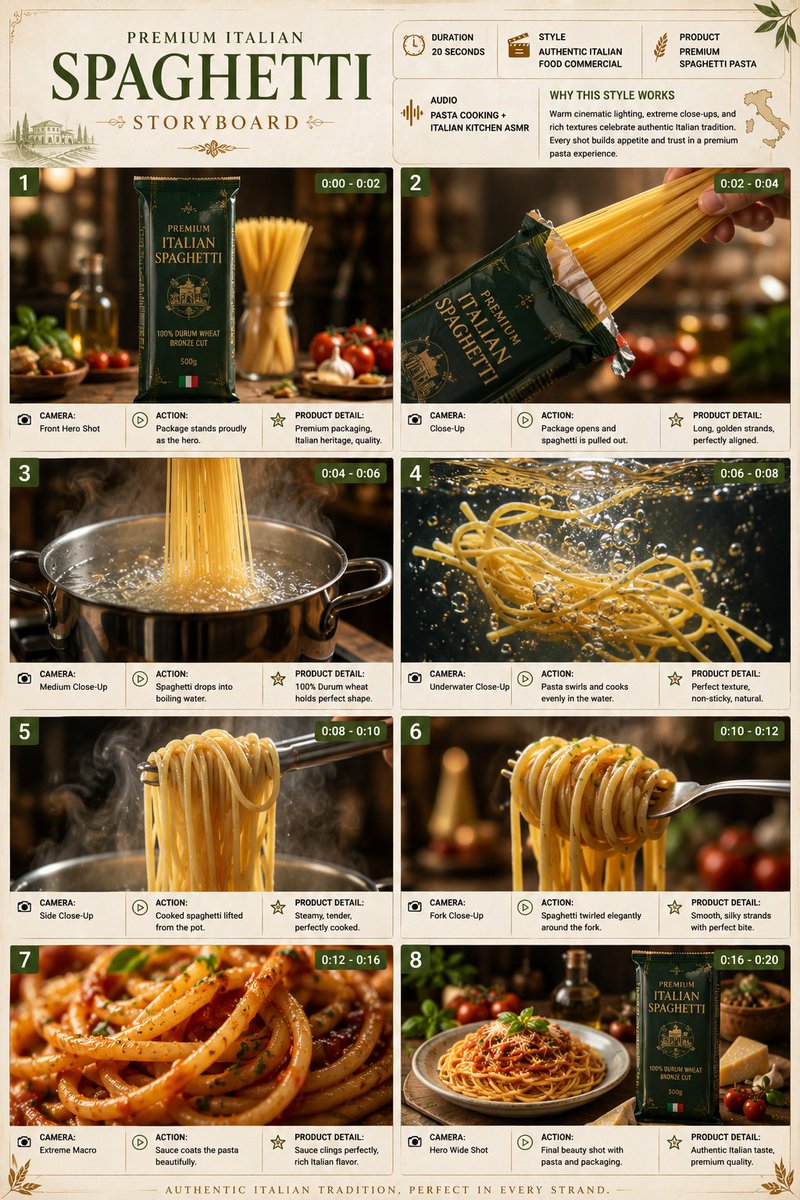High-End Pasta Commercial Project