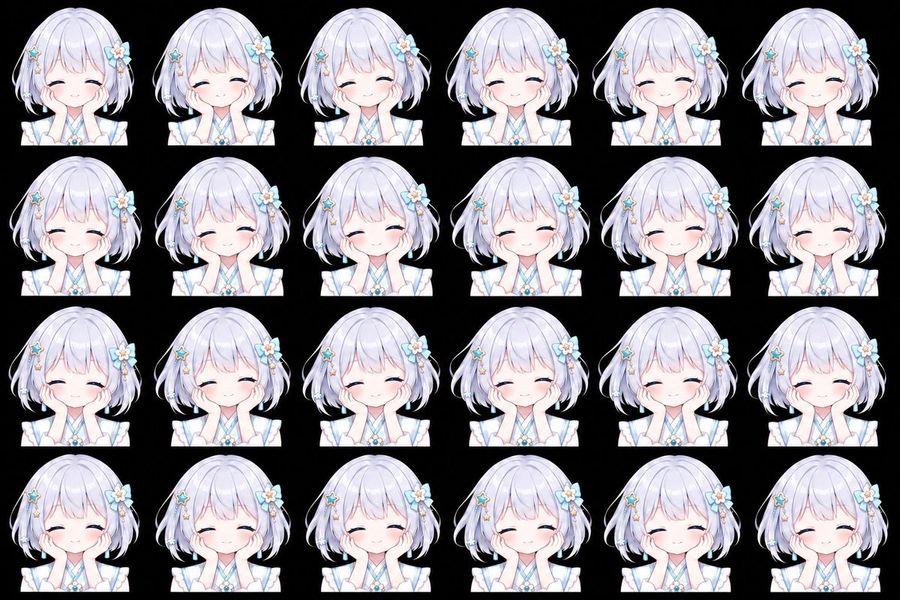 Anime Girl Sprite Sheet Animation
