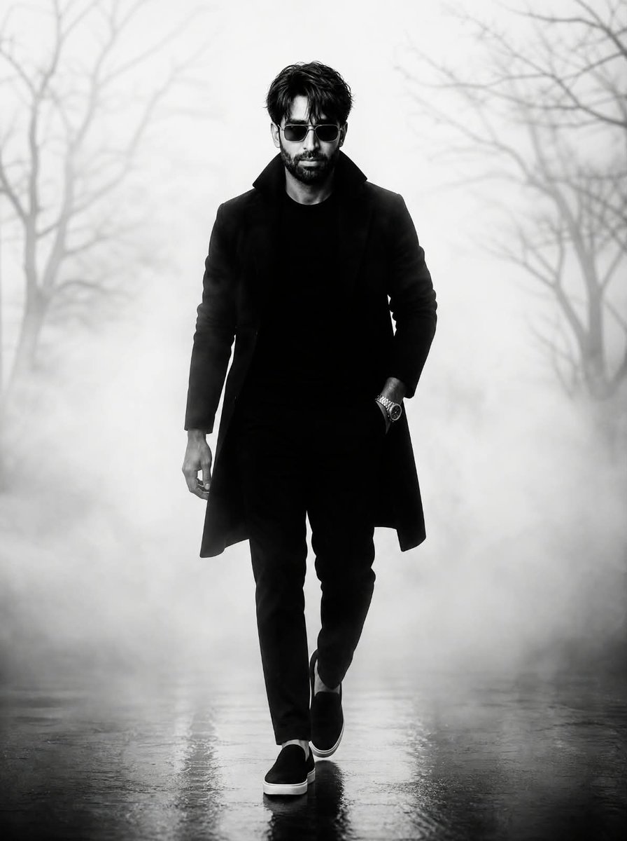 Monochrome Style Man Strolling