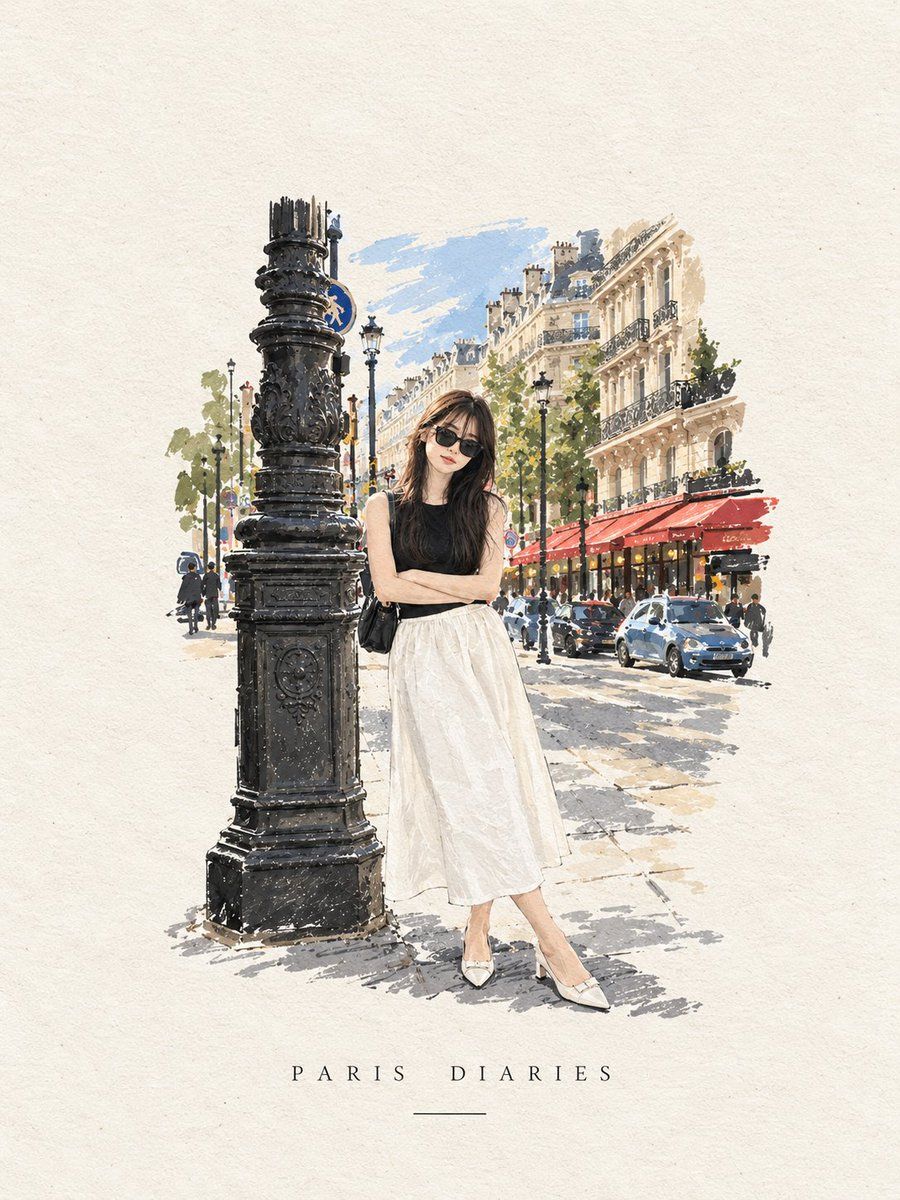 Photo-to-Editorial Art Poster