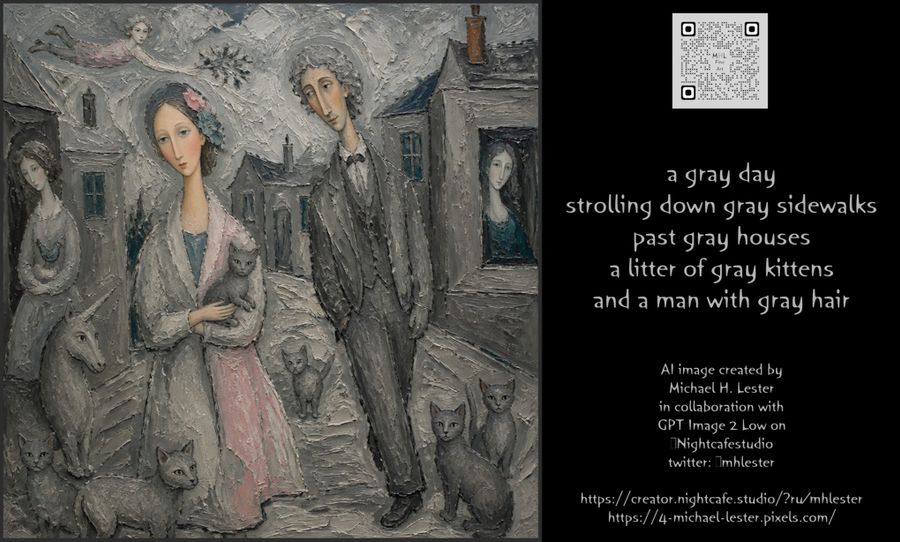 Grayscale Day Scene