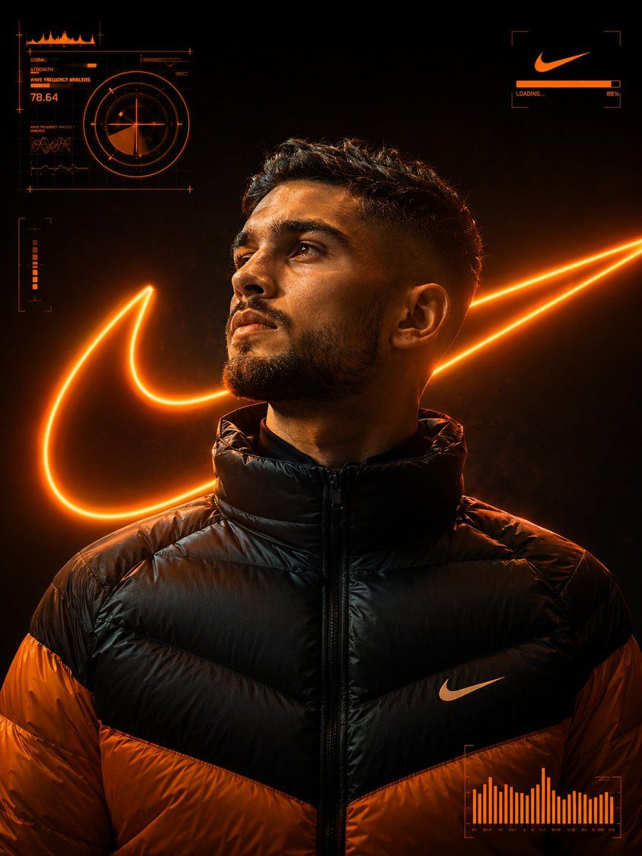 Futuristic Cyberpunk Sporty Portrait with HUD
