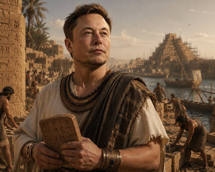 Cinematic Portrait of Ancient Noble Elon