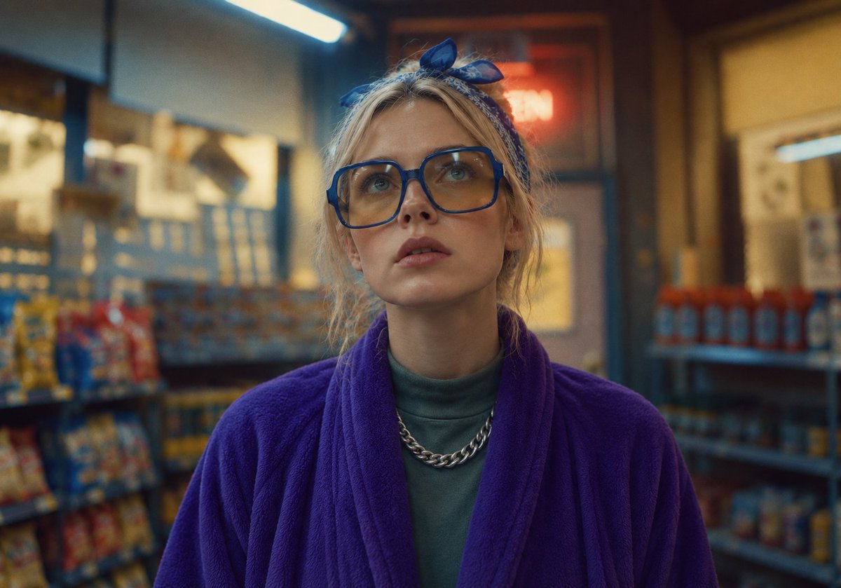 Cinematic Convenience Store Portrait
