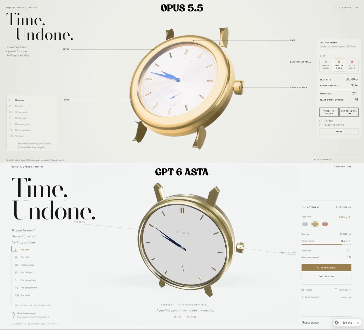 WebGPU Mechanical Watch Animation