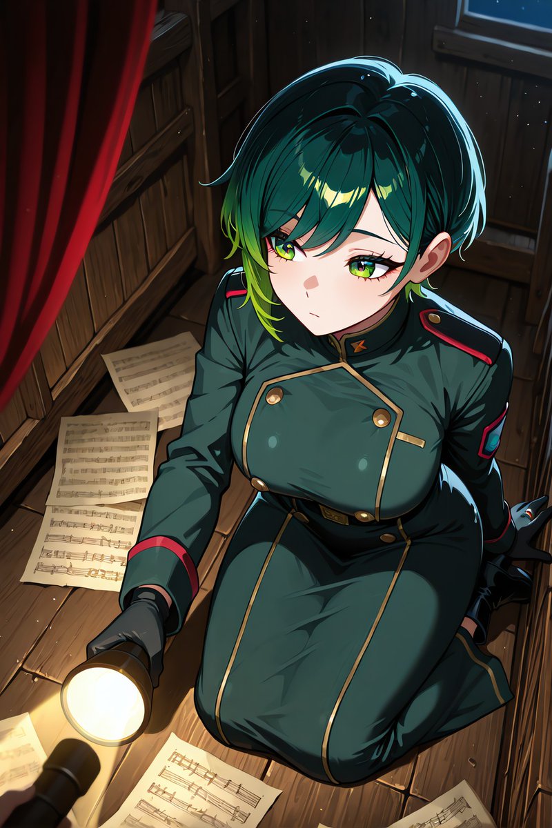 Anime Cadet Night Search Scene