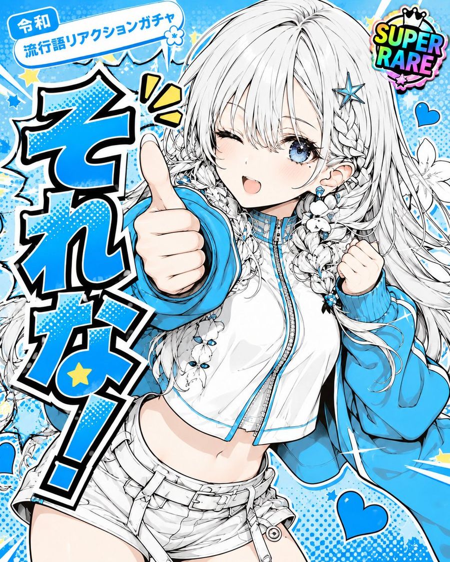Anime Catchphrase Gacha Reaction Poster