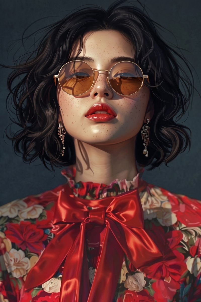 Vintage Glamour Fashion Portrait