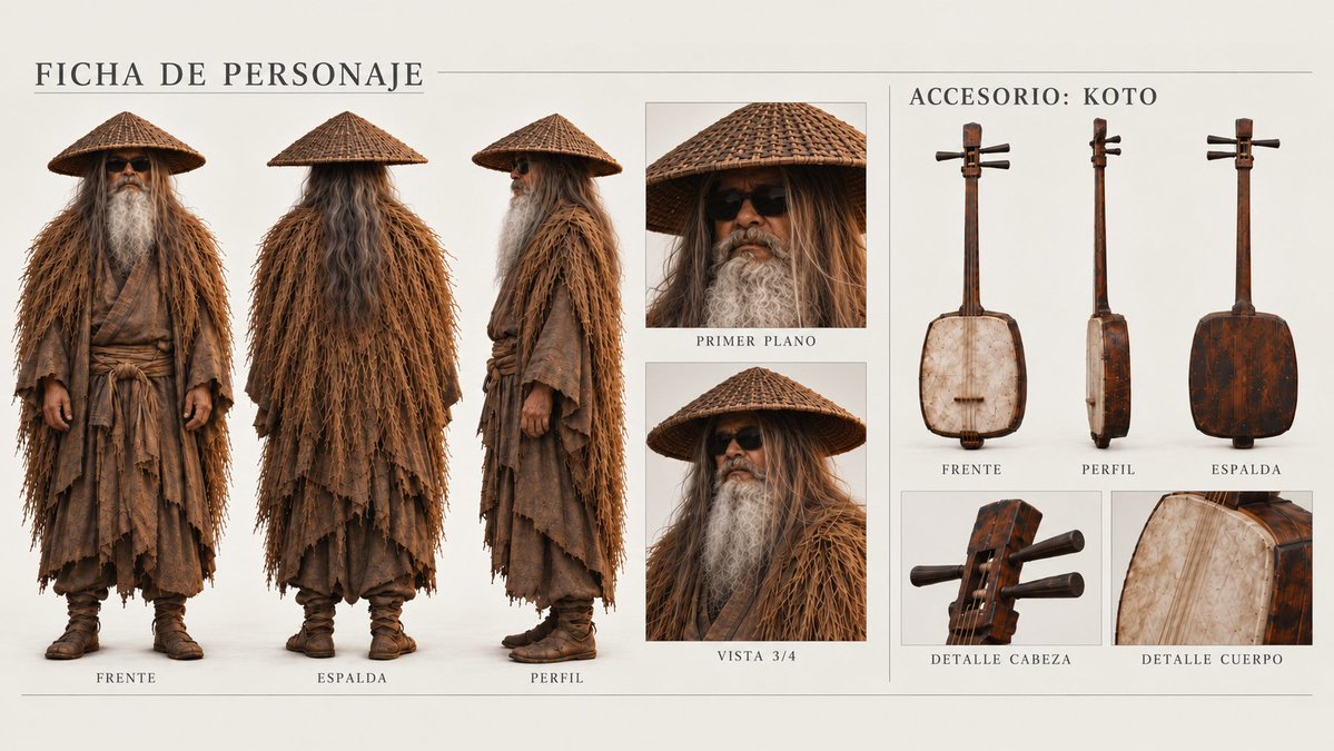 Old Hermit Character Concept Sheet