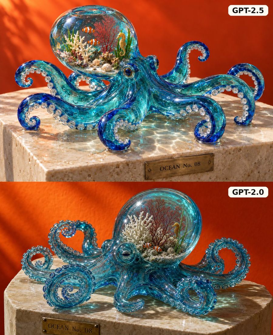 Glass Octopus 模型对比