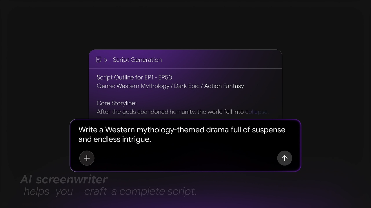 Upload a script or describe your story